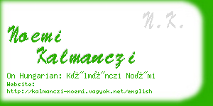 noemi kalmanczi business card
